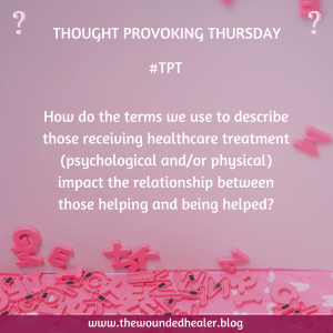 How do the terms we use to describe those